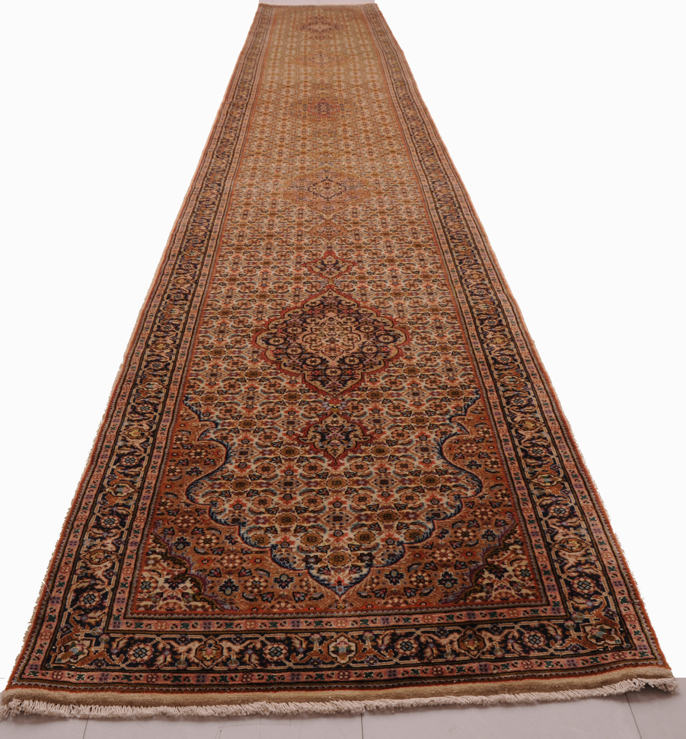 2’7″ x 18′ Tabriz Persian Runner Rug - Image 13