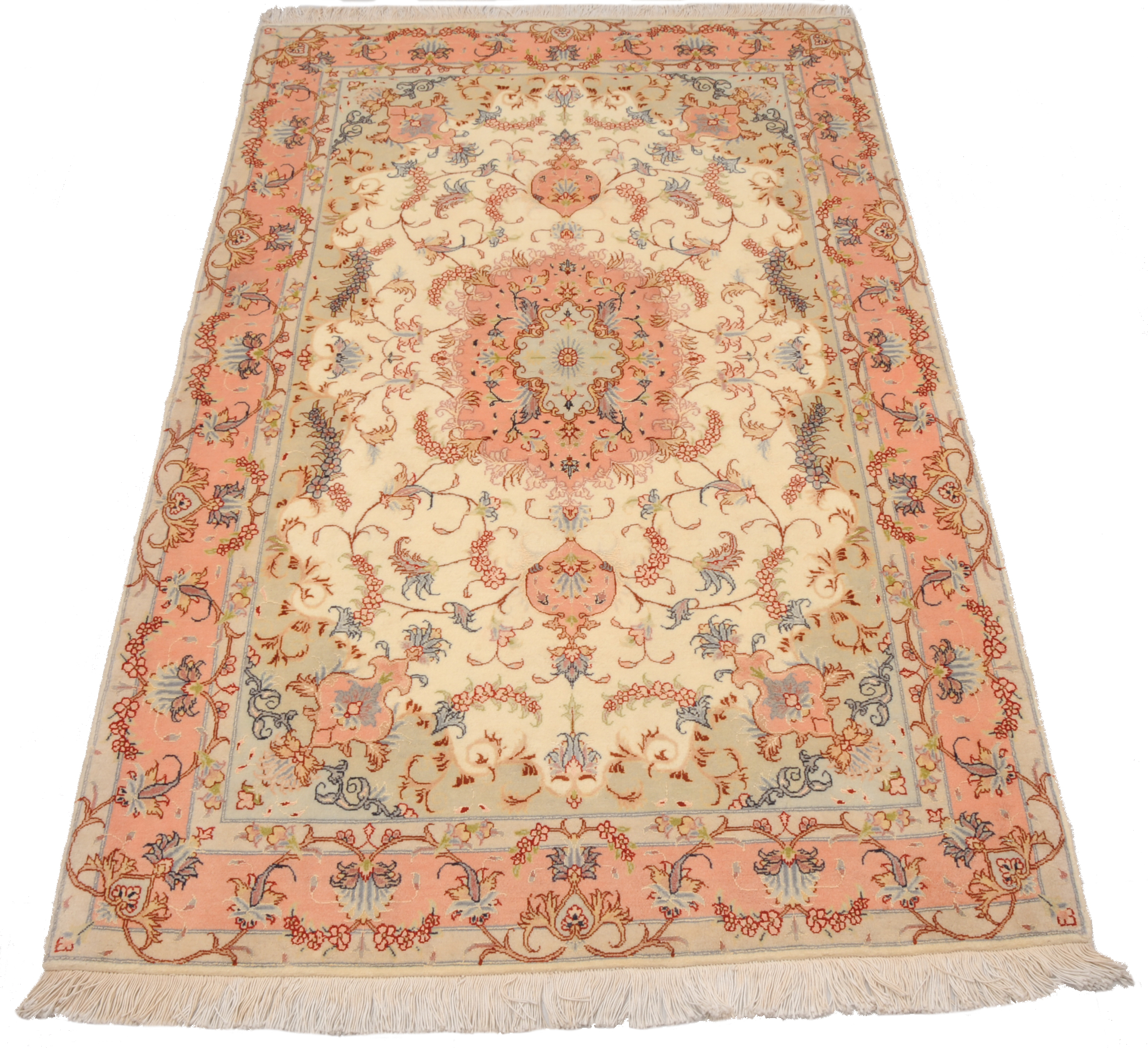 3’4″ x 5′ Tabriz Authentic Persian Rug - Image 6