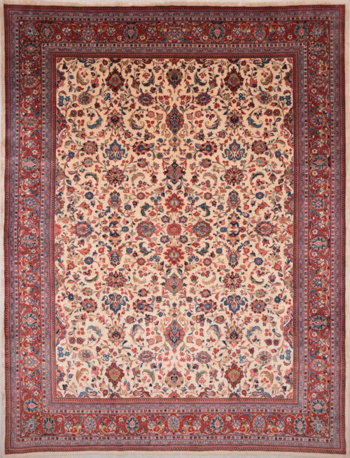 10’2″ x 13’6″ Sarouk Antique Persian Rug