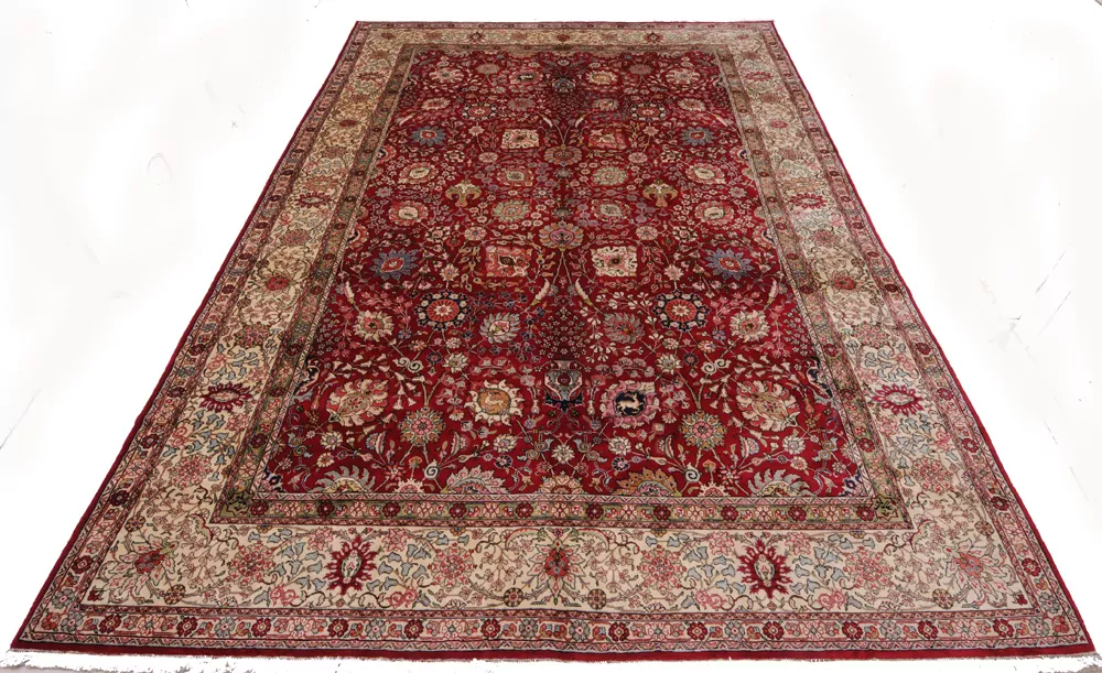 10’9″ x 15’9″ Tabriz Authentic Persian Rug - Image 3