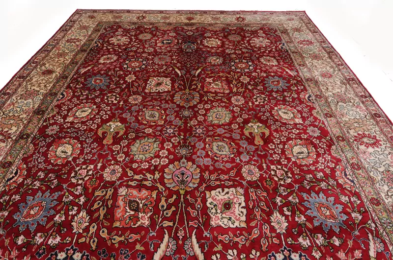 10’9″ x 15’9″ Tabriz Authentic Persian Rug - Image 7