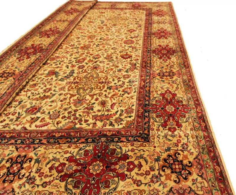 13′ 6″ X 14’10” Tabriz Authentic Persian Rug - Image 13