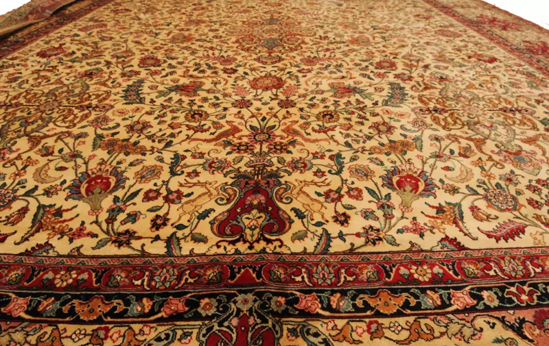 13′ 6″ X 14’10” Tabriz Authentic Persian Rug - Image 12