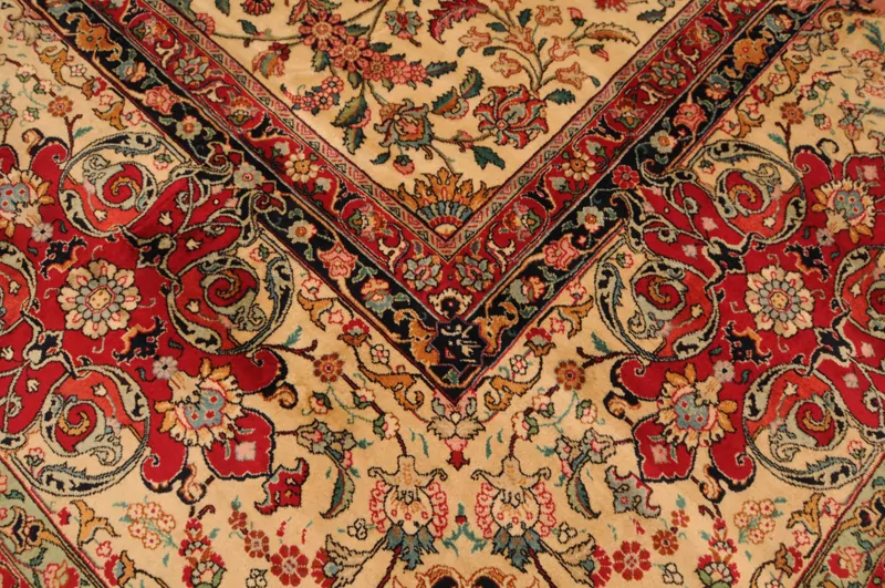 13′ 6″ X 14’10” Tabriz Authentic Persian Rug - Image 16