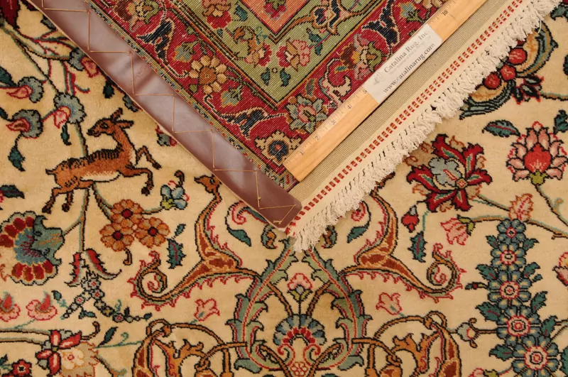 13′ 6″ X 14’10” Tabriz Authentic Persian Rug - Image 11