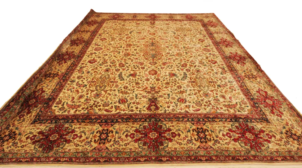 13′ 6″ X 14’10” Tabriz Authentic Persian Rug - Image 24