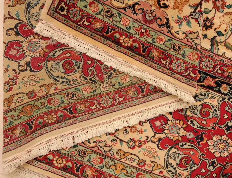 13′ 6″ X 14’10” Tabriz Authentic Persian Rug - Image 10