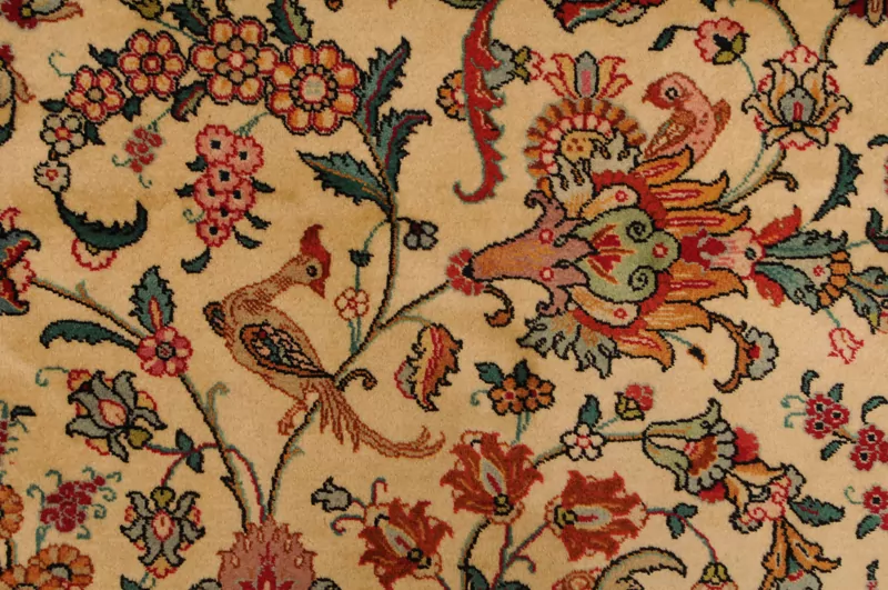 13′ 6″ X 14’10” Tabriz Authentic Persian Rug - Image 8