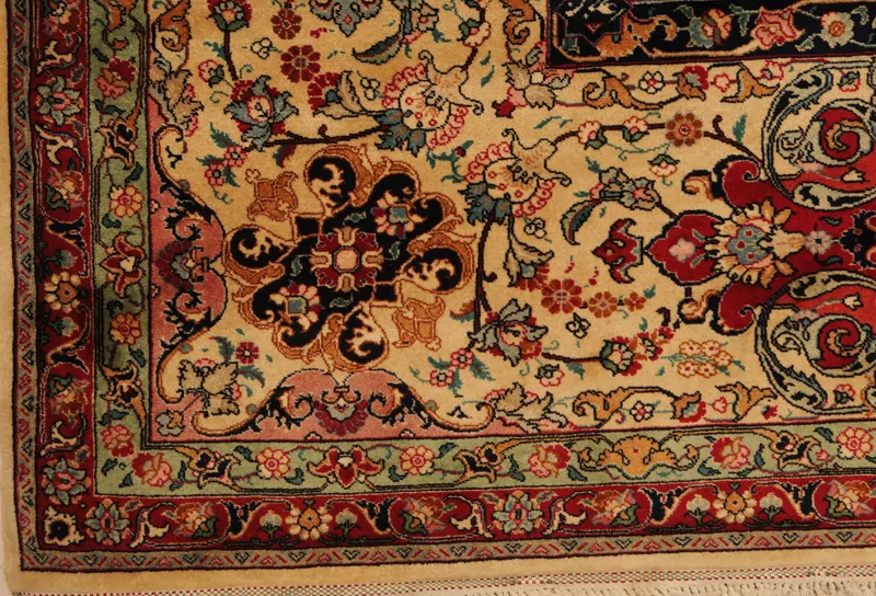 13′ 6″ X 14’10” Tabriz Authentic Persian Rug - Image 6