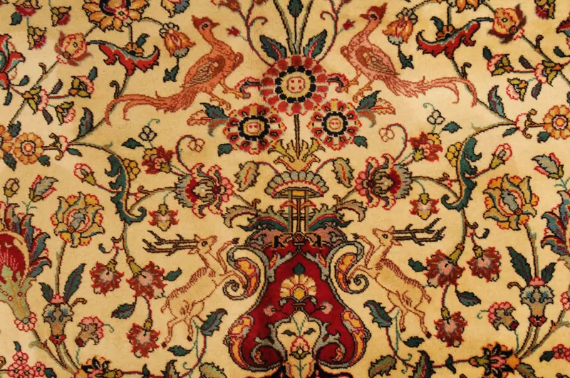 13′ 6″ X 14’10” Tabriz Authentic Persian Rug - Image 5