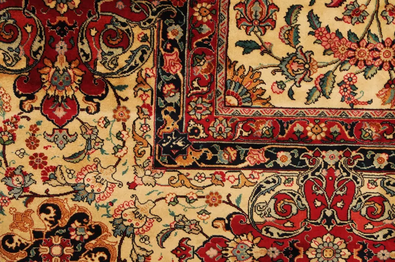 13′ 6″ X 14’10” Tabriz Authentic Persian Rug - Image 3
