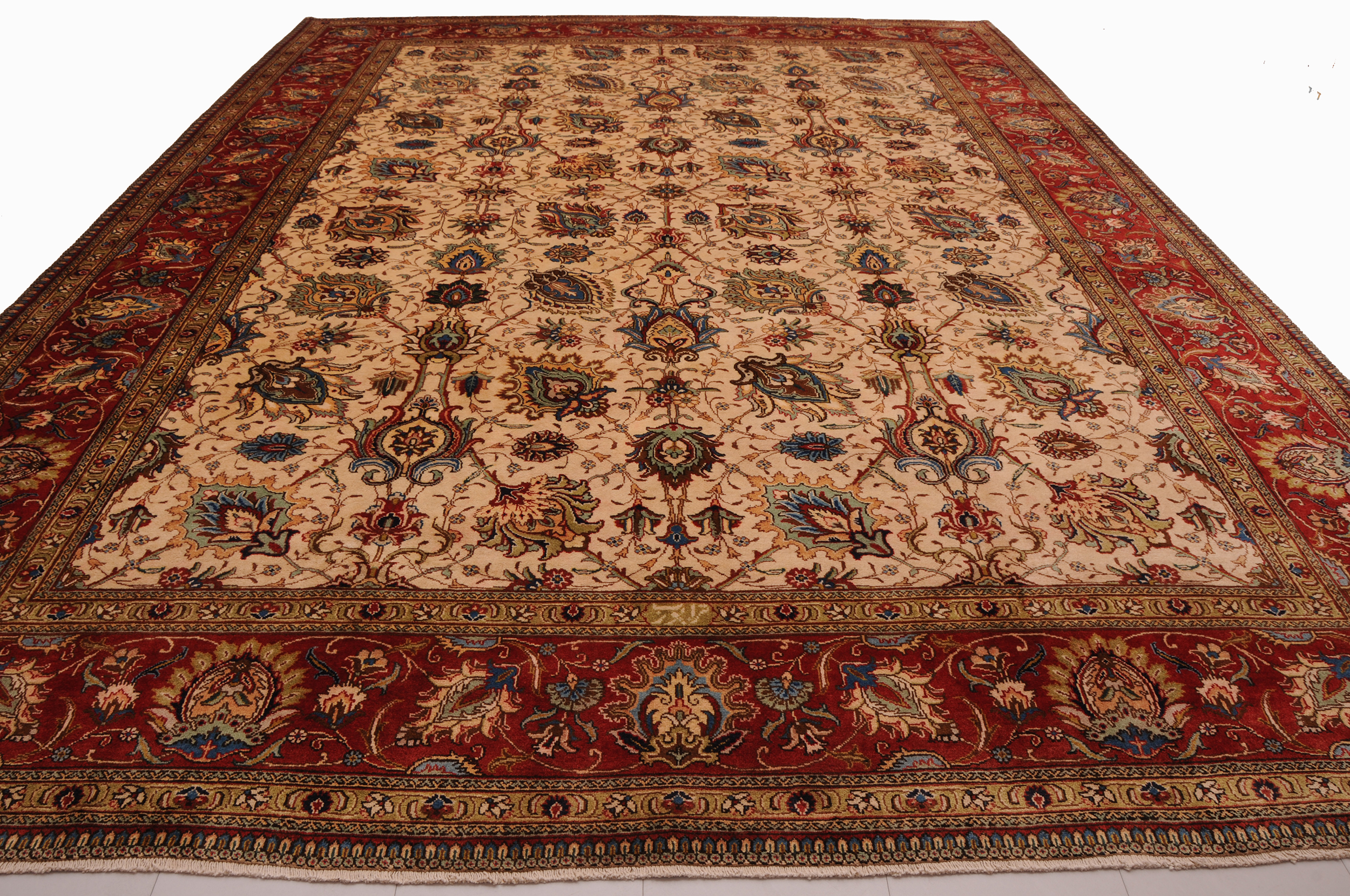 10’1″ x 13’4″ Tabriz Authentic Persian Rug - Image 9