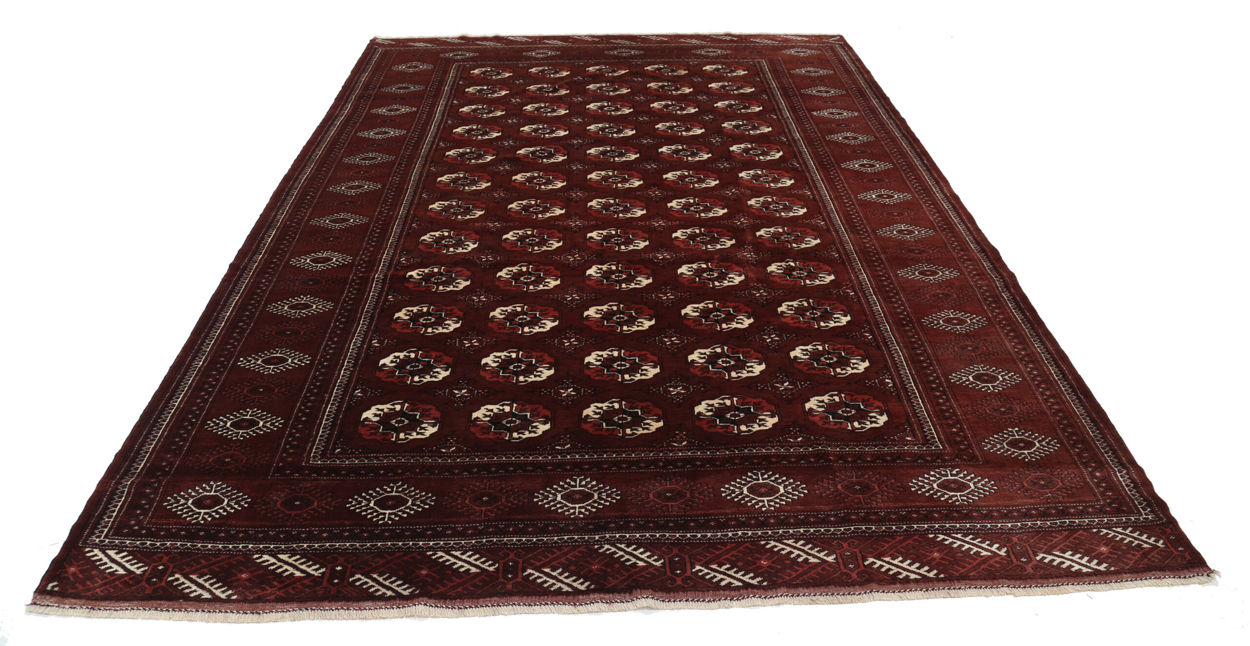 7’8″ x 10’8″ Turkoman Authentic Persian Rug - Image 7