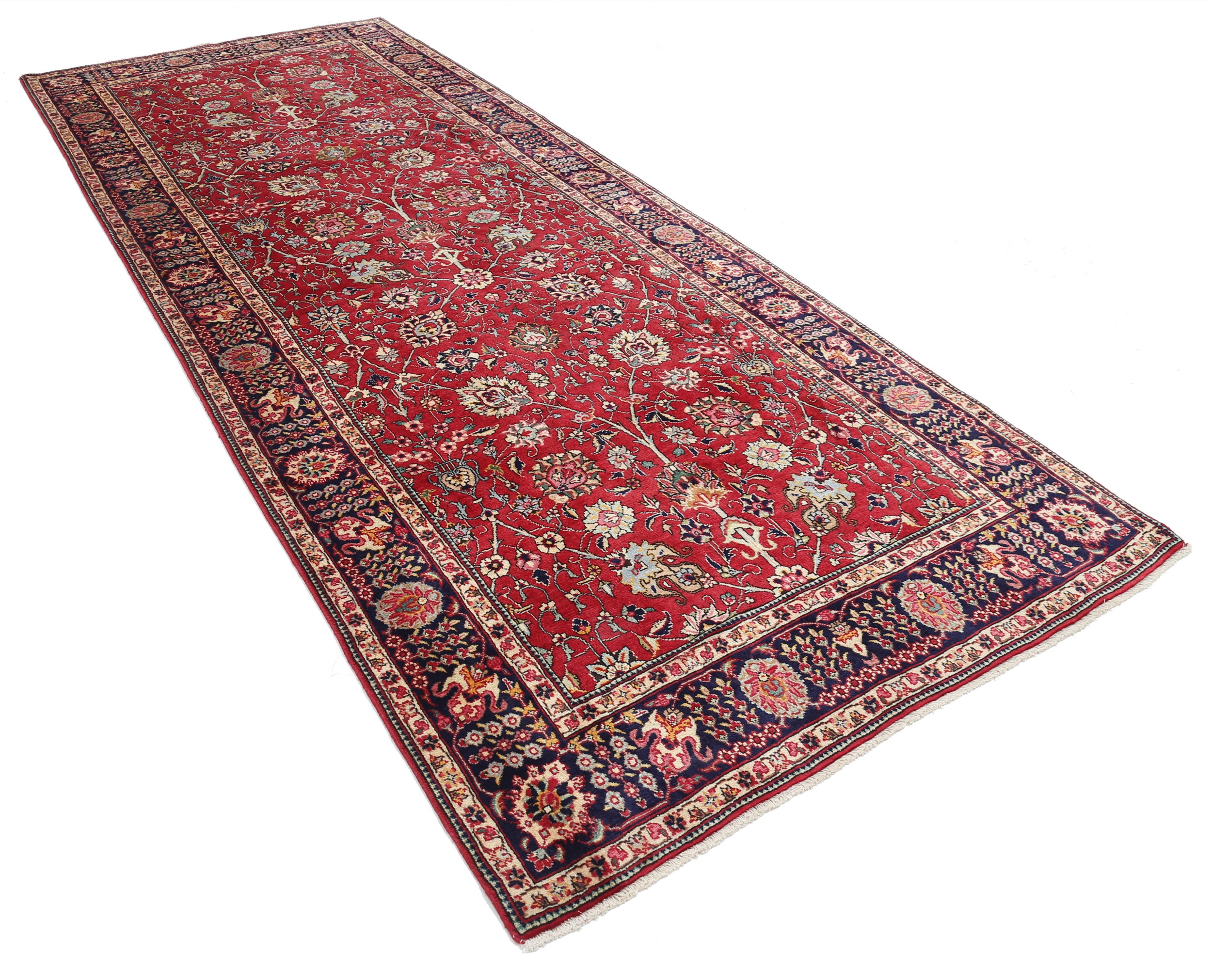 4’10” x 12’4″ Tabriz Persian Runner Rug - Image 4