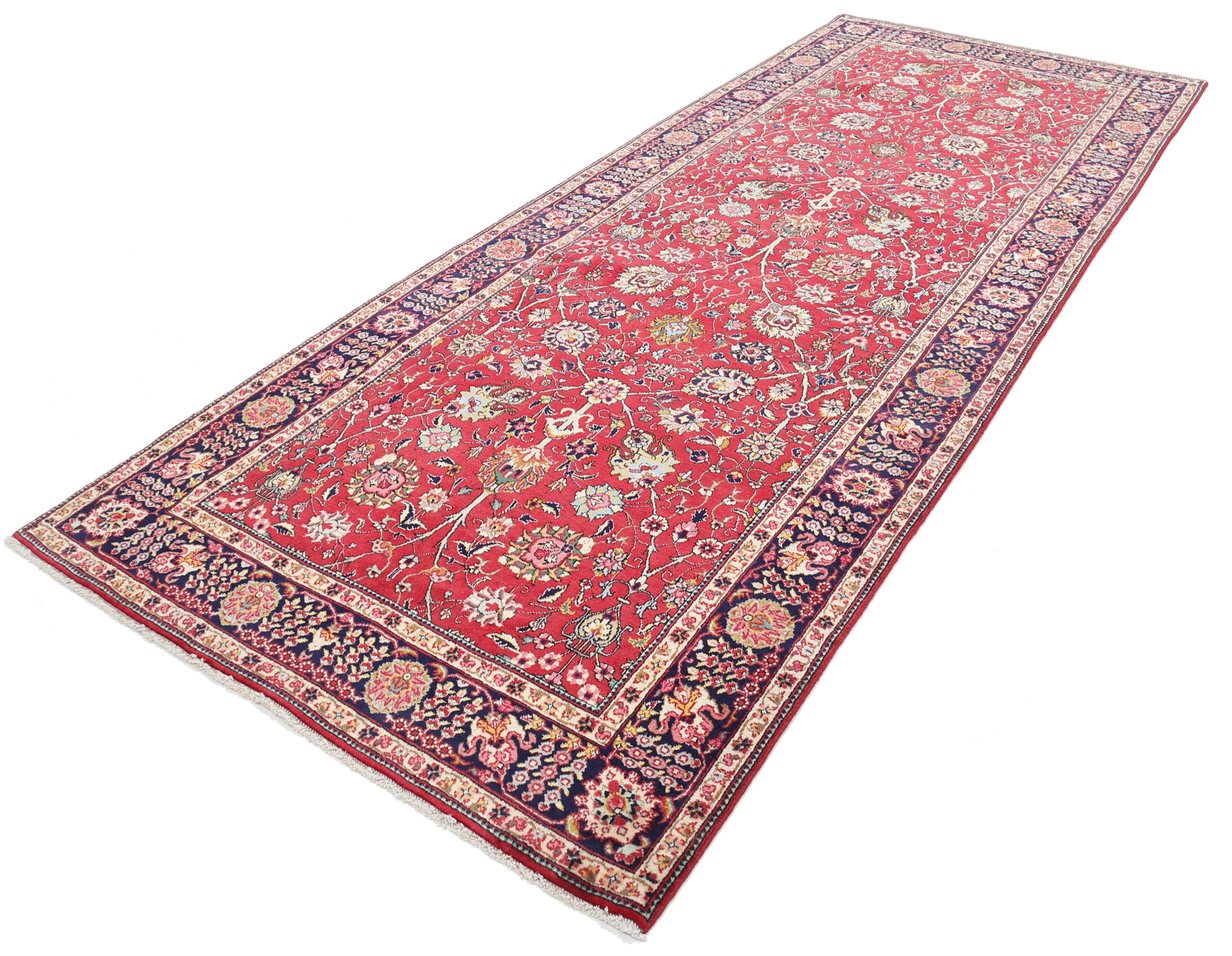 4’10” x 12’4″ Tabriz Persian Runner Rug - Image 3