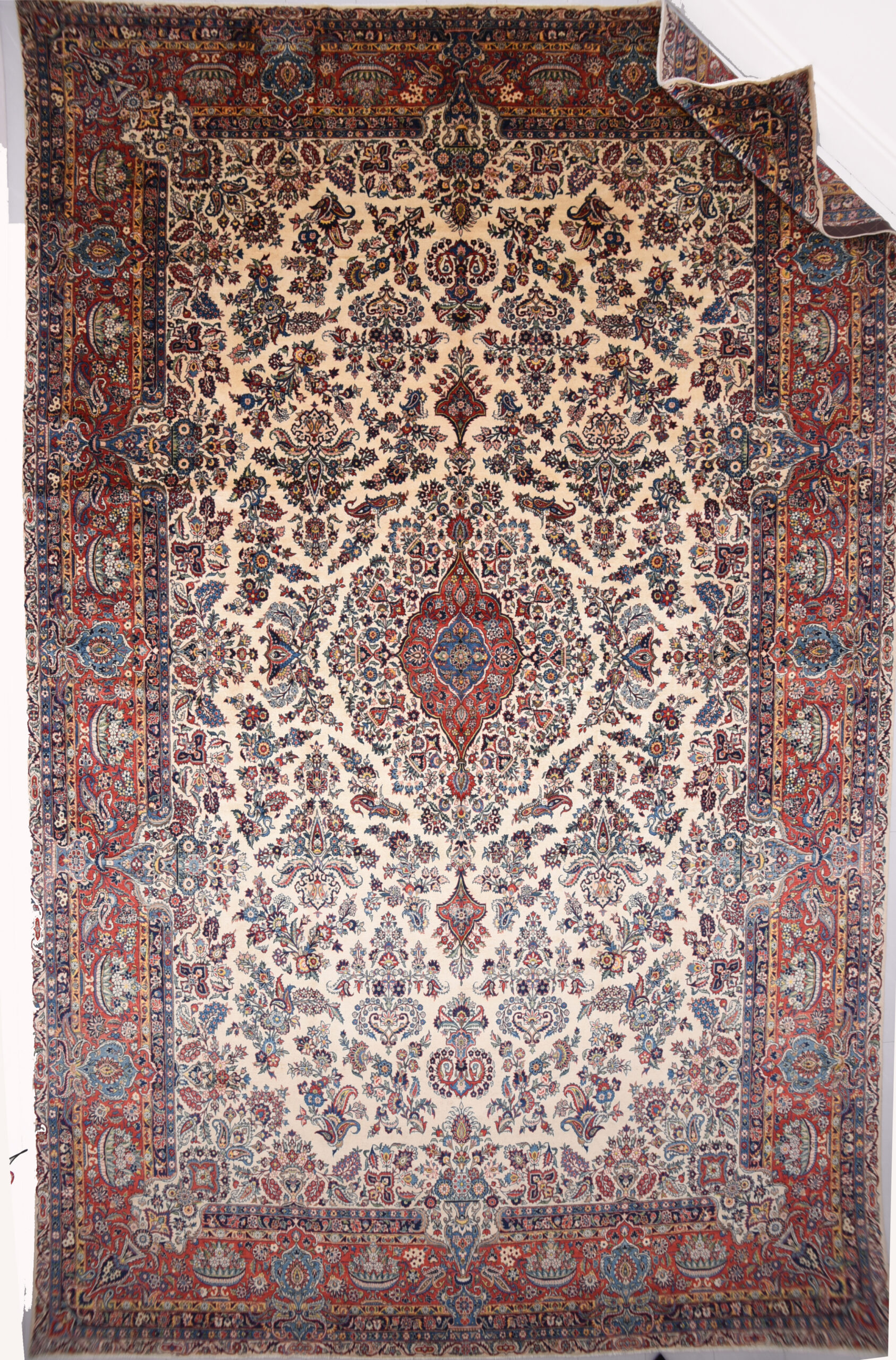 12’6″ x 19’6″ Kashan Authentic Persian Rug - Image 14