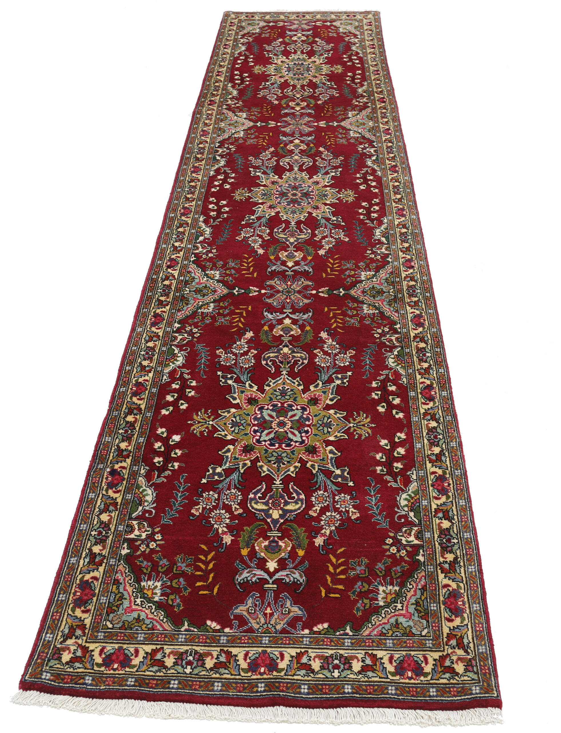2’7″ x 12’7″ Tabriz Persian Runner Rug - Image 7
