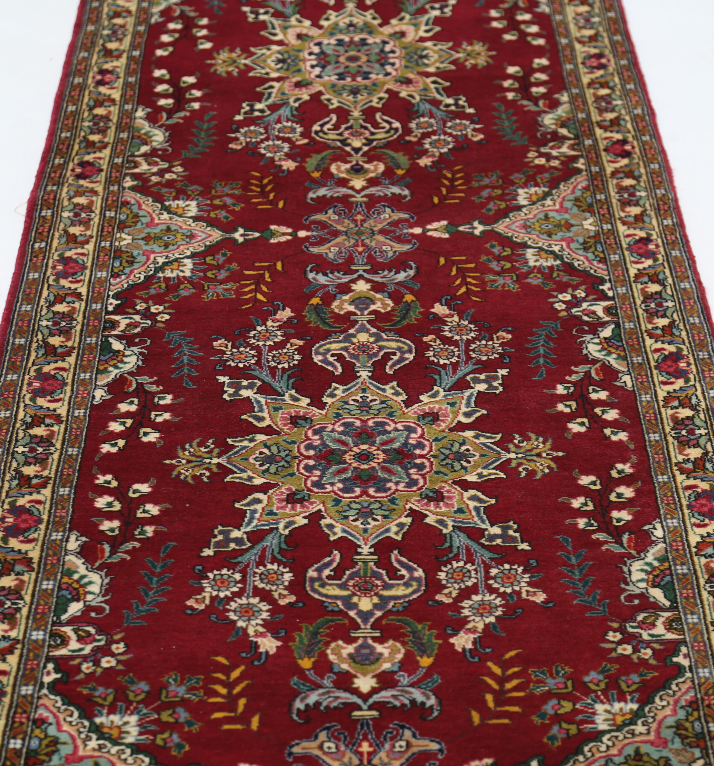 2’7″ x 12’7″ Tabriz Persian Runner Rug - Image 6