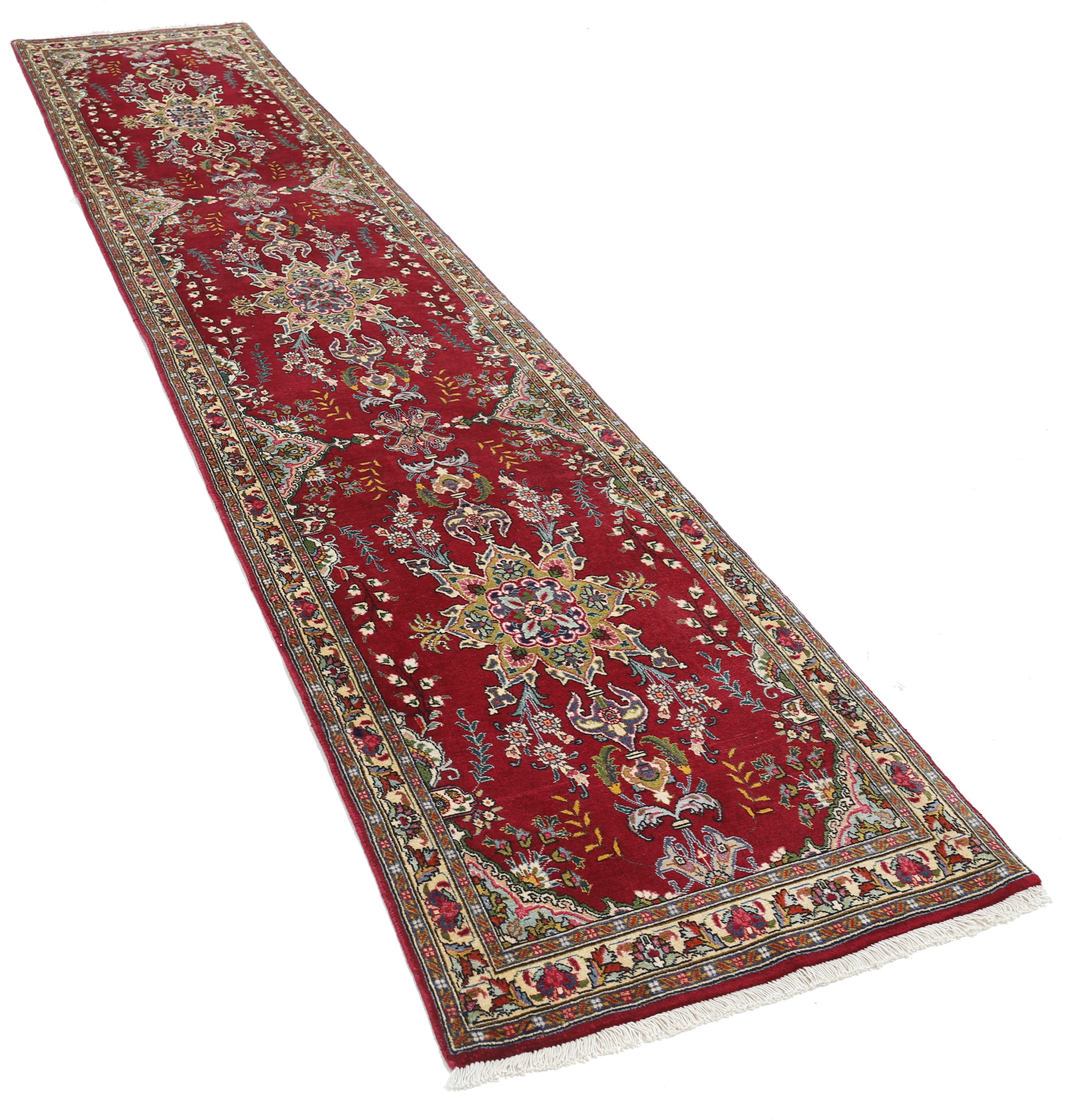 2’7″ x 12’7″ Tabriz Persian Runner Rug - Image 4