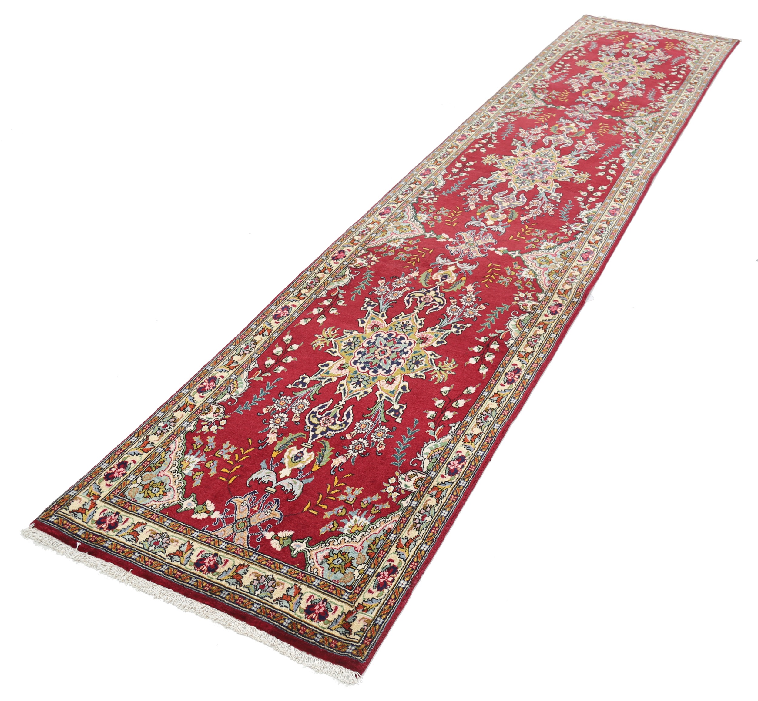 2’7″ x 12’7″ Tabriz Persian Runner Rug - Image 3