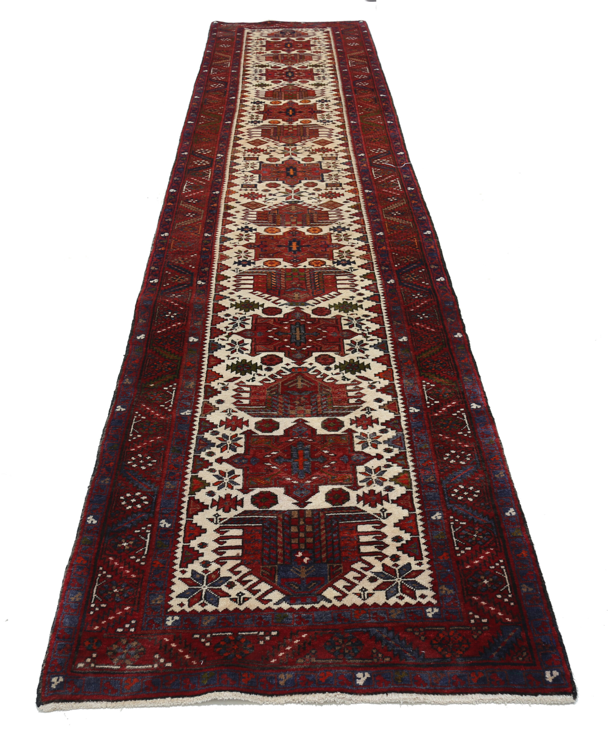 3’2″ x 14’2″ Heriz Persian Runner Rug - Image 7