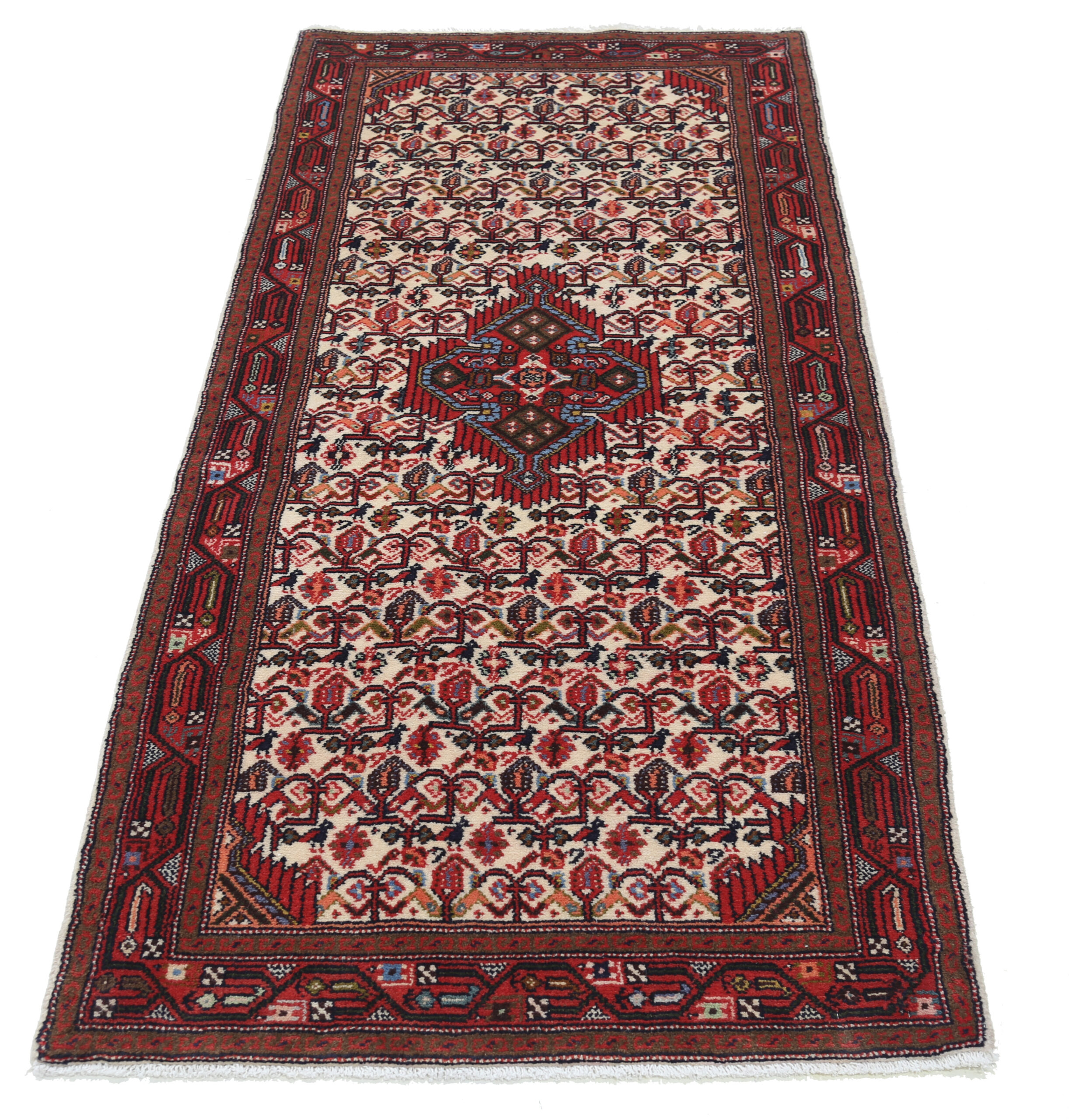 2’9″ x 6’3″ Hamadan Persian Runner Rug - Image 7