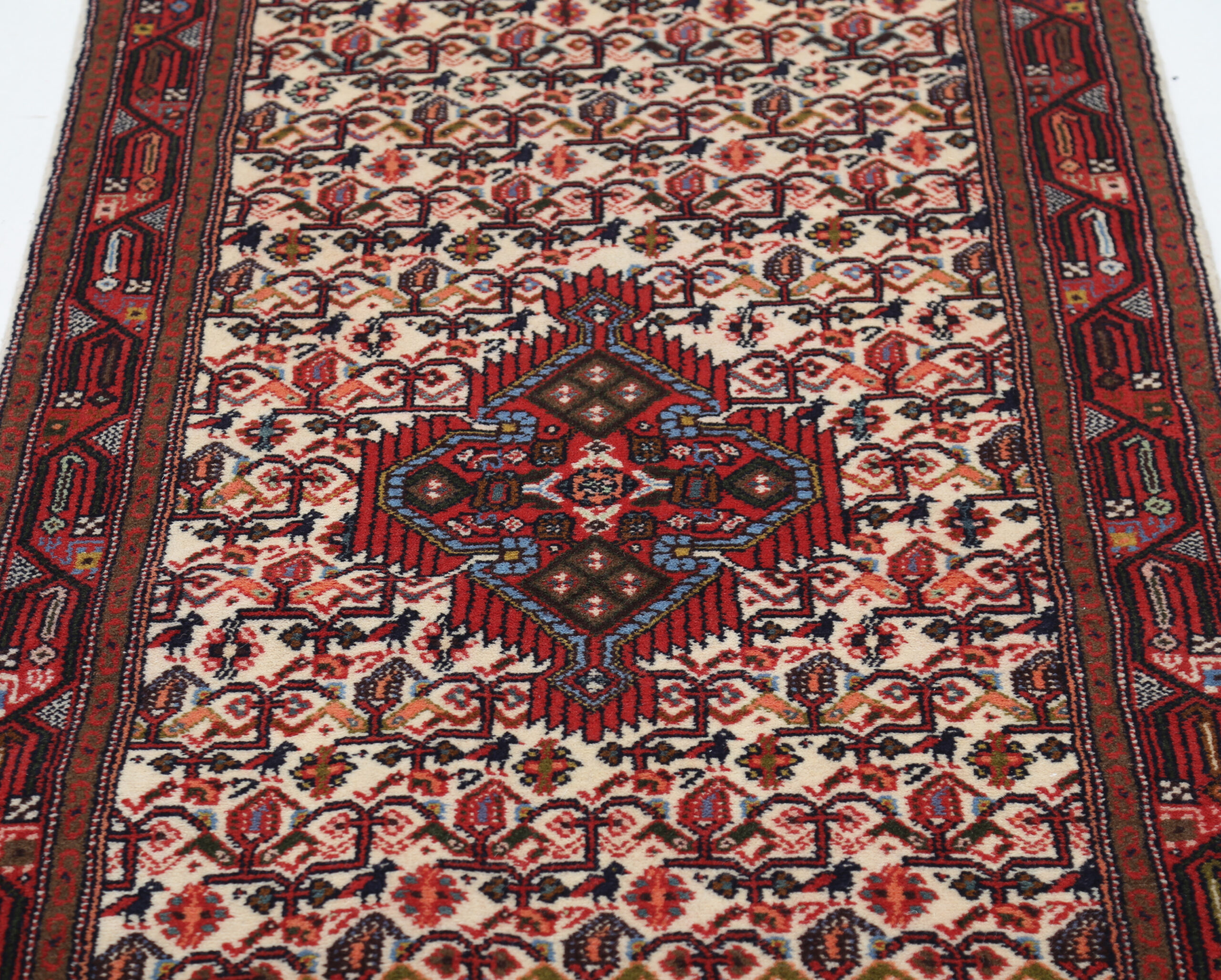 2’9″ x 6’3″ Hamadan Persian Runner Rug - Image 6