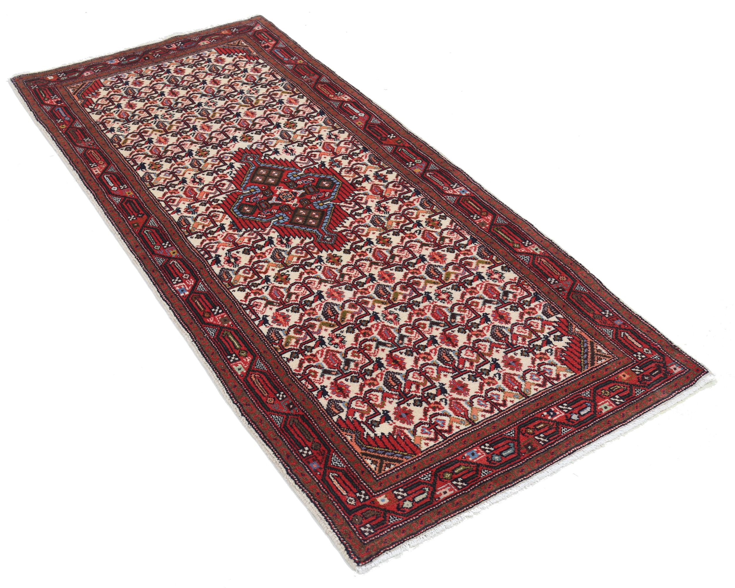 2’9″ x 6’3″ Hamadan Persian Runner Rug - Image 4