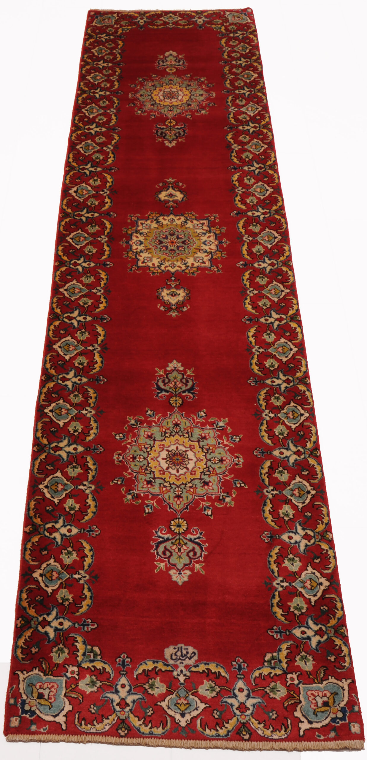 2’8″ x 12’3″ Tabriz Persian Runner Rug - Image 4