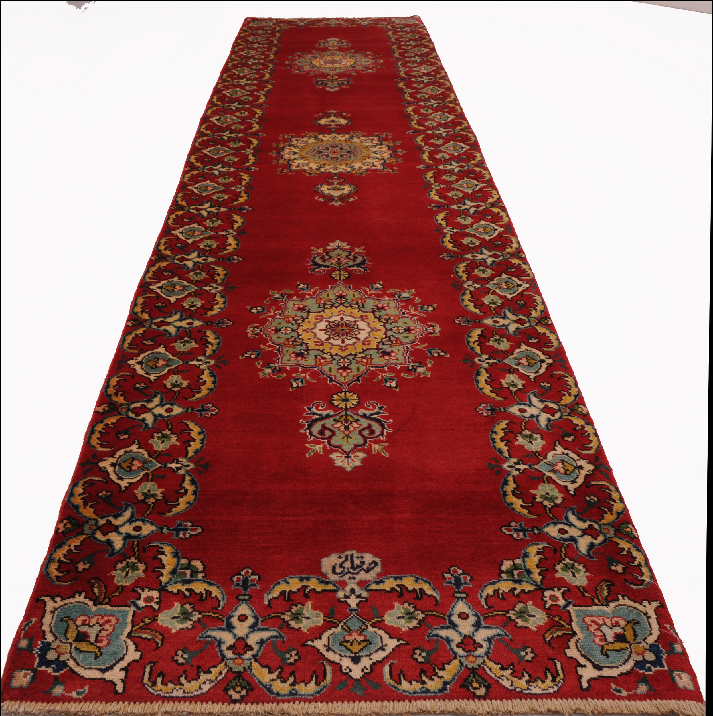 2’8″ x 12’3″ Tabriz Persian Runner Rug - Image 3