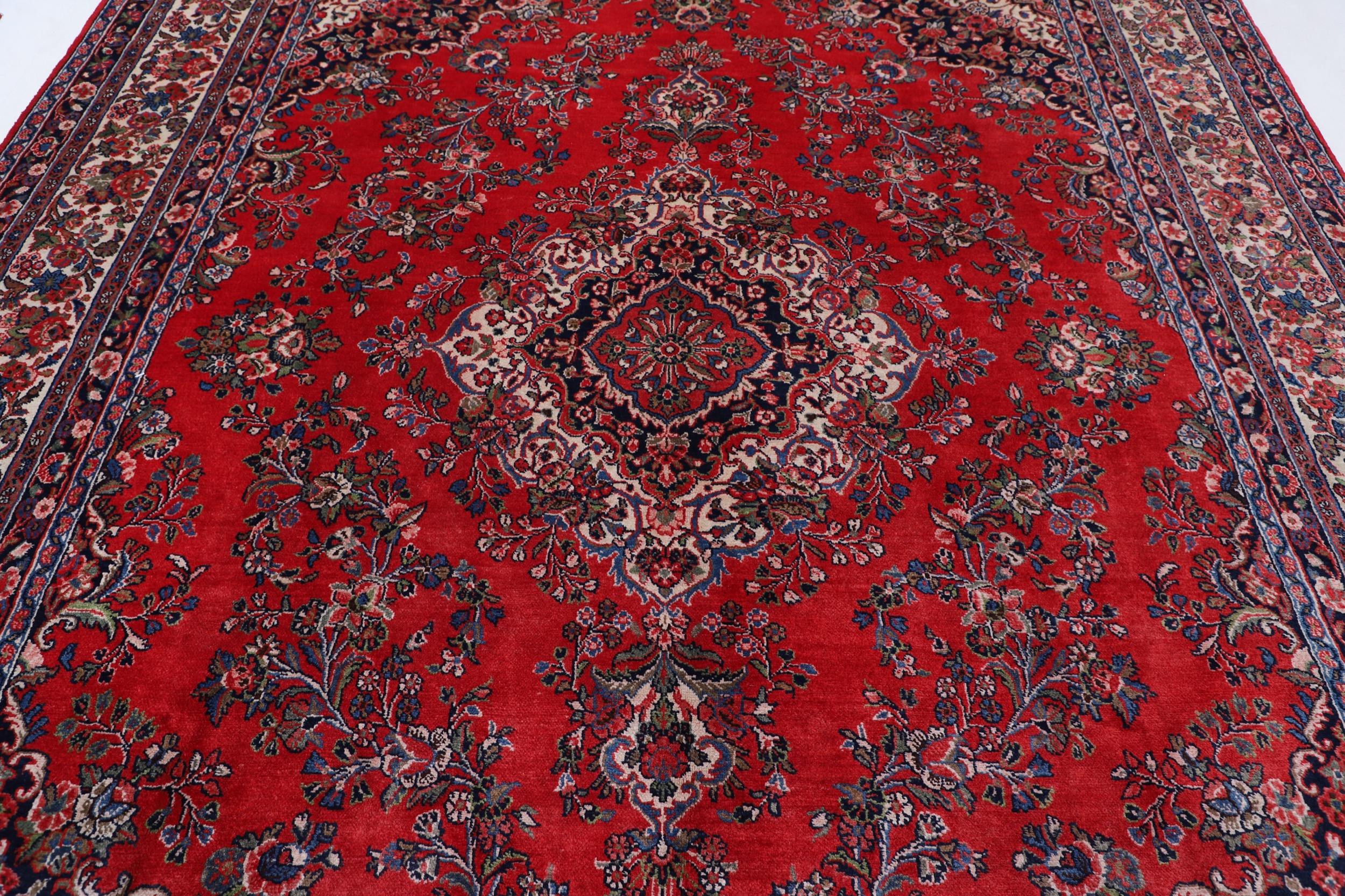 8’10” x 11’7″ Hamadan Authentic Persian Rug - Image 6
