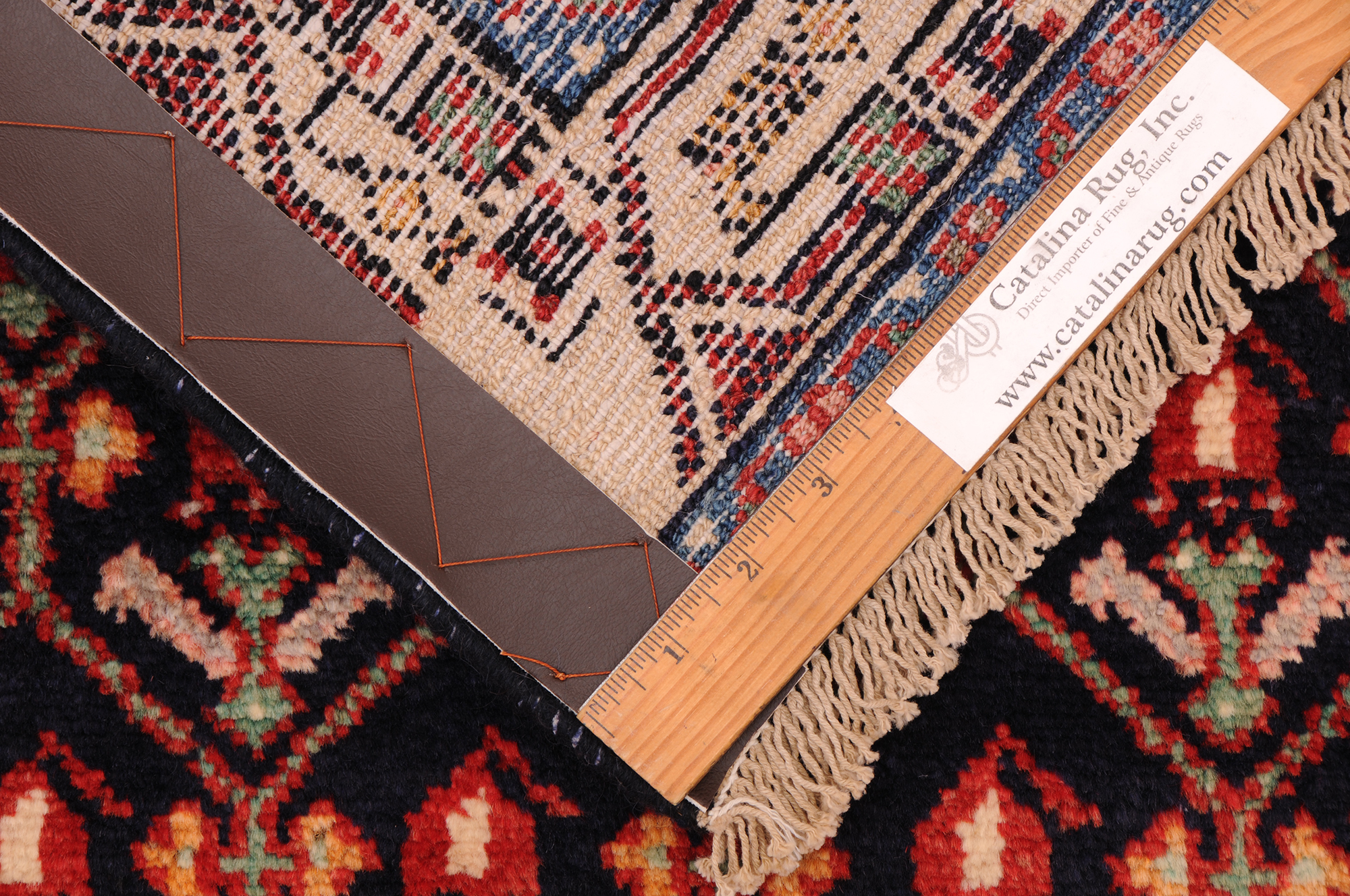 3’3″ x 12′ Hamadan Persian Runner Rug - Image 11