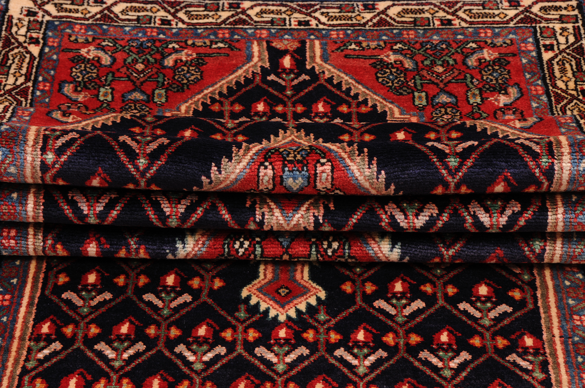 3’3″ x 12′ Hamadan Persian Runner Rug - Image 2