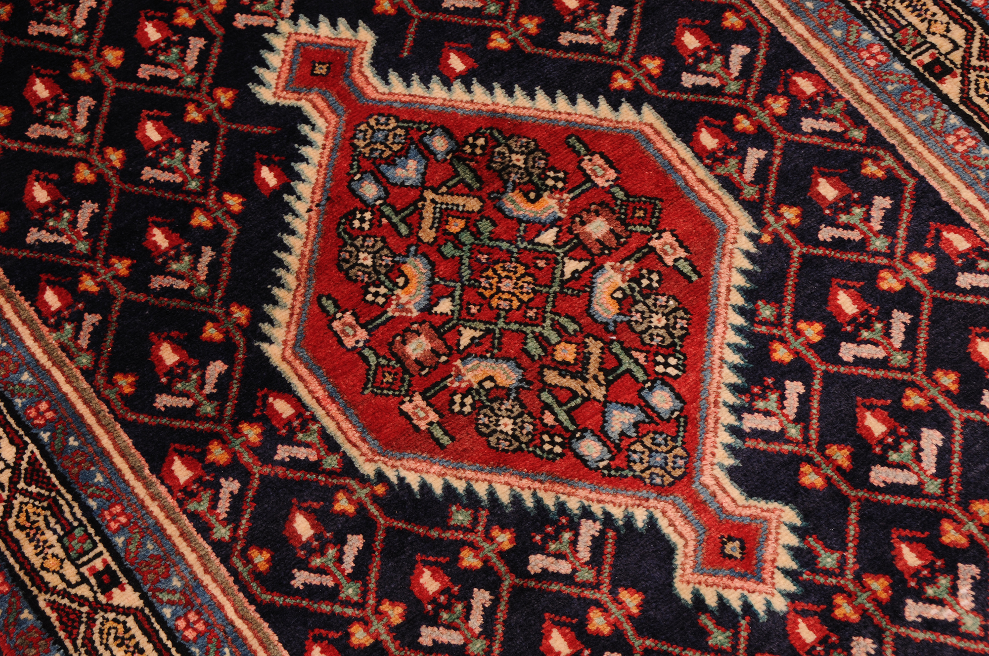3’3″ x 12′ Hamadan Persian Runner Rug - Image 12