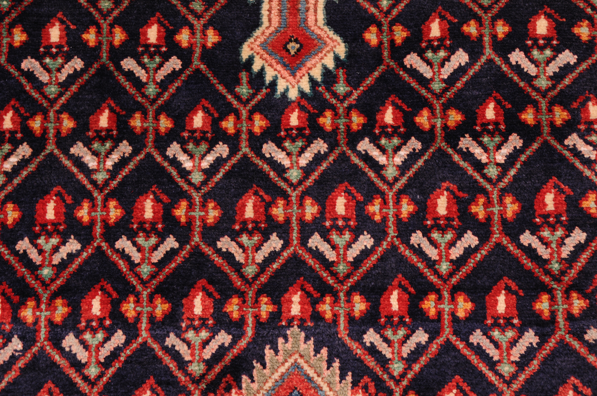 3’3″ x 12′ Hamadan Persian Runner Rug - Image 6