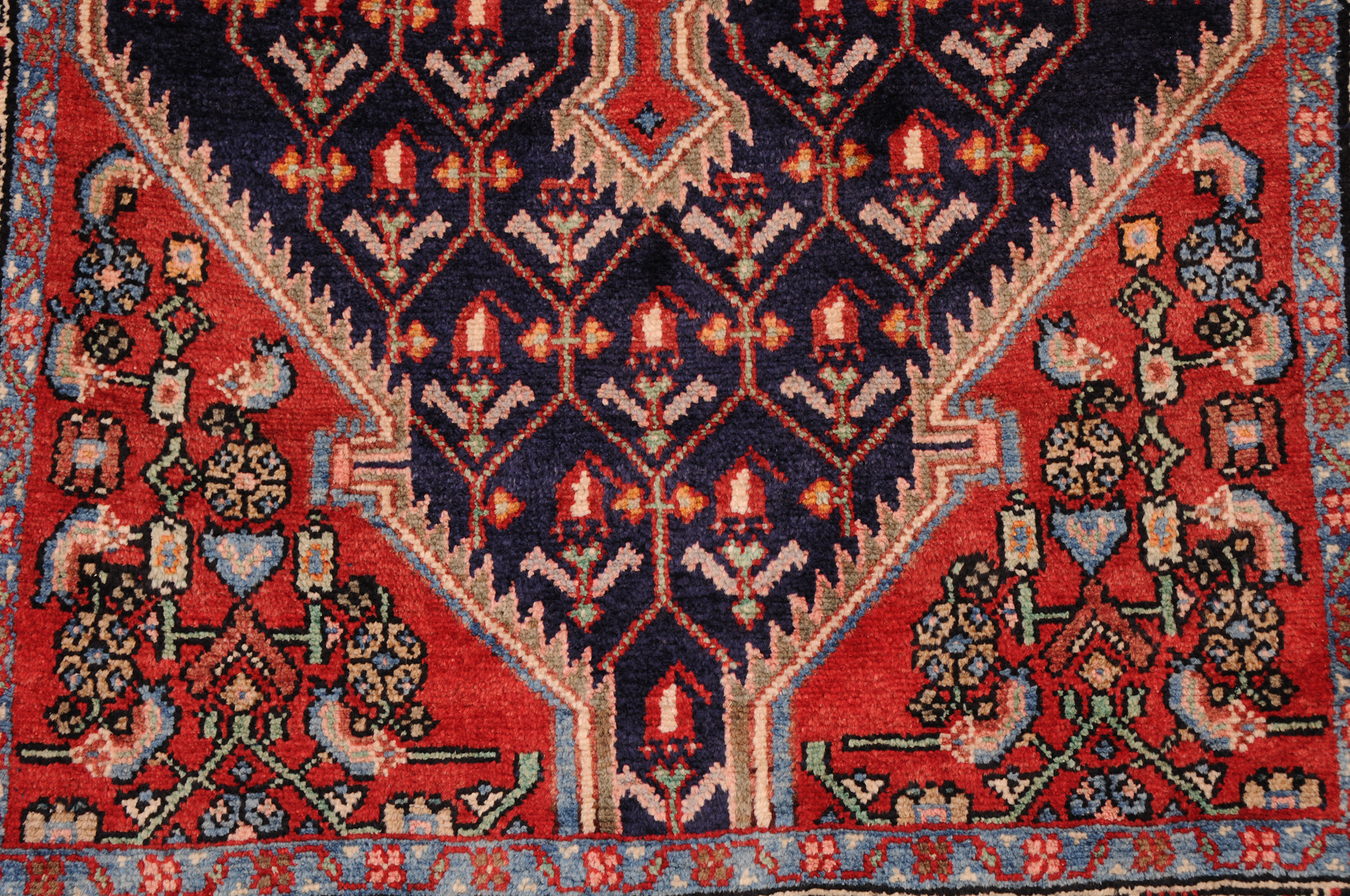 3’3″ x 12′ Hamadan Persian Runner Rug - Image 5