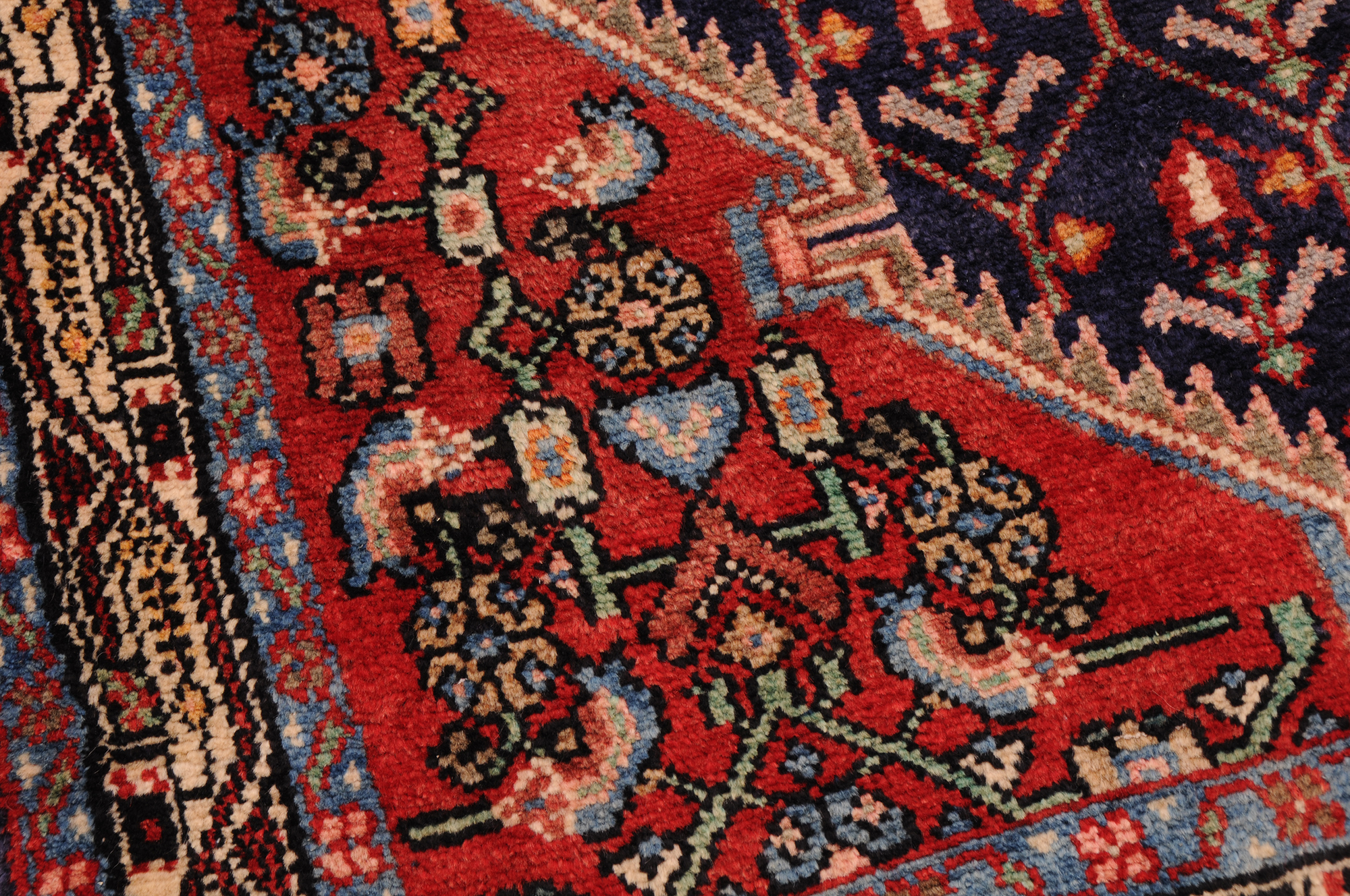 3’3″ x 12′ Hamadan Persian Runner Rug - Image 4