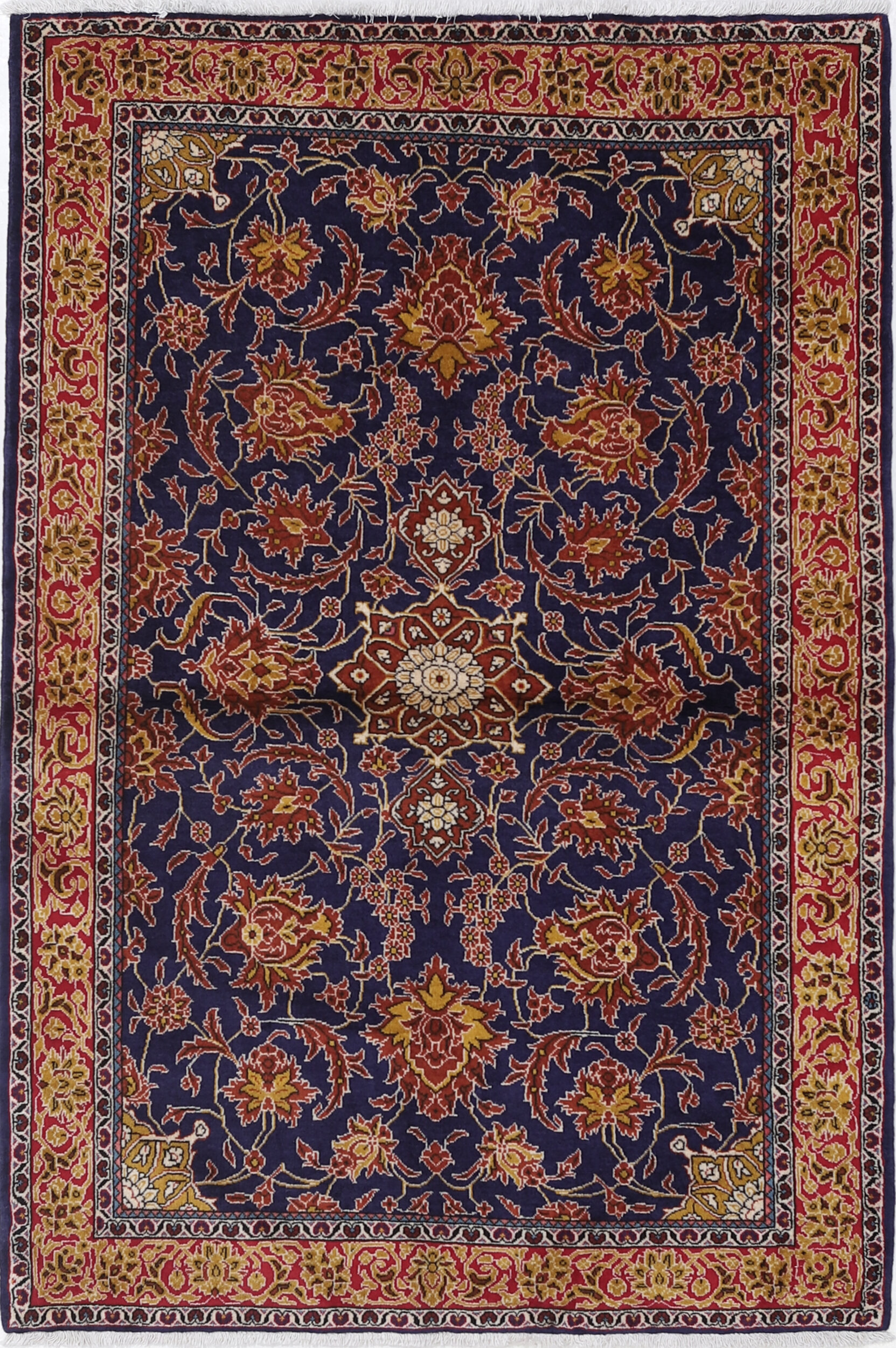 3’6″ x 5’4″ Sarouk  Authentic Persian Rug