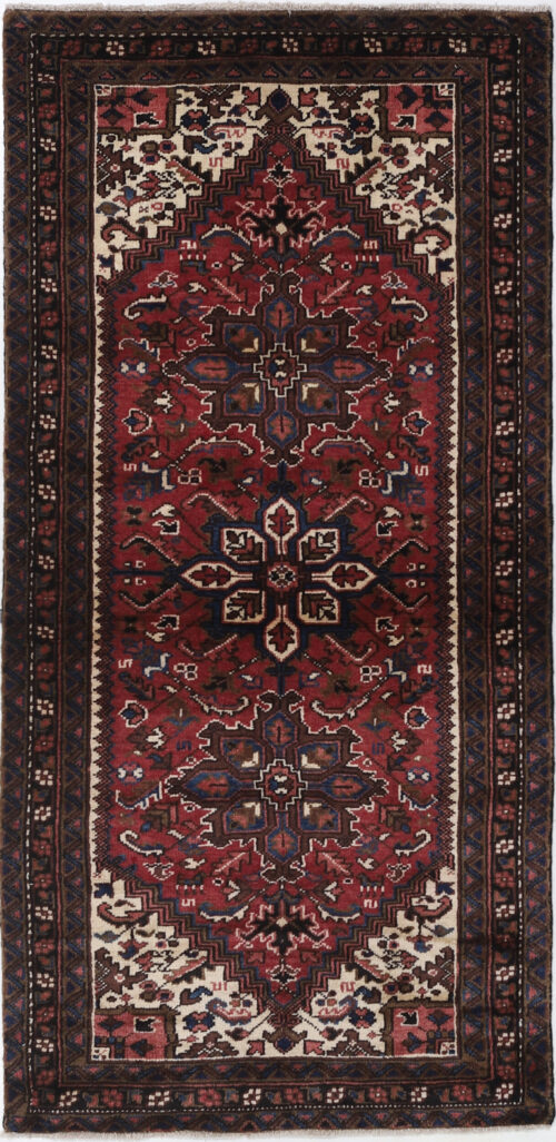 Heriz Runner 2’11” x 6’3″ Authentic Persian Rug