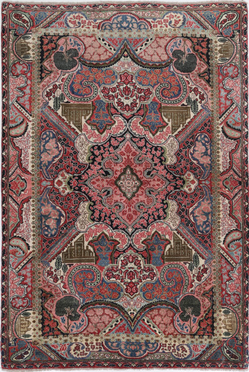 4’3″ x 6’8″ Sarouk   Authentic Persian Rug