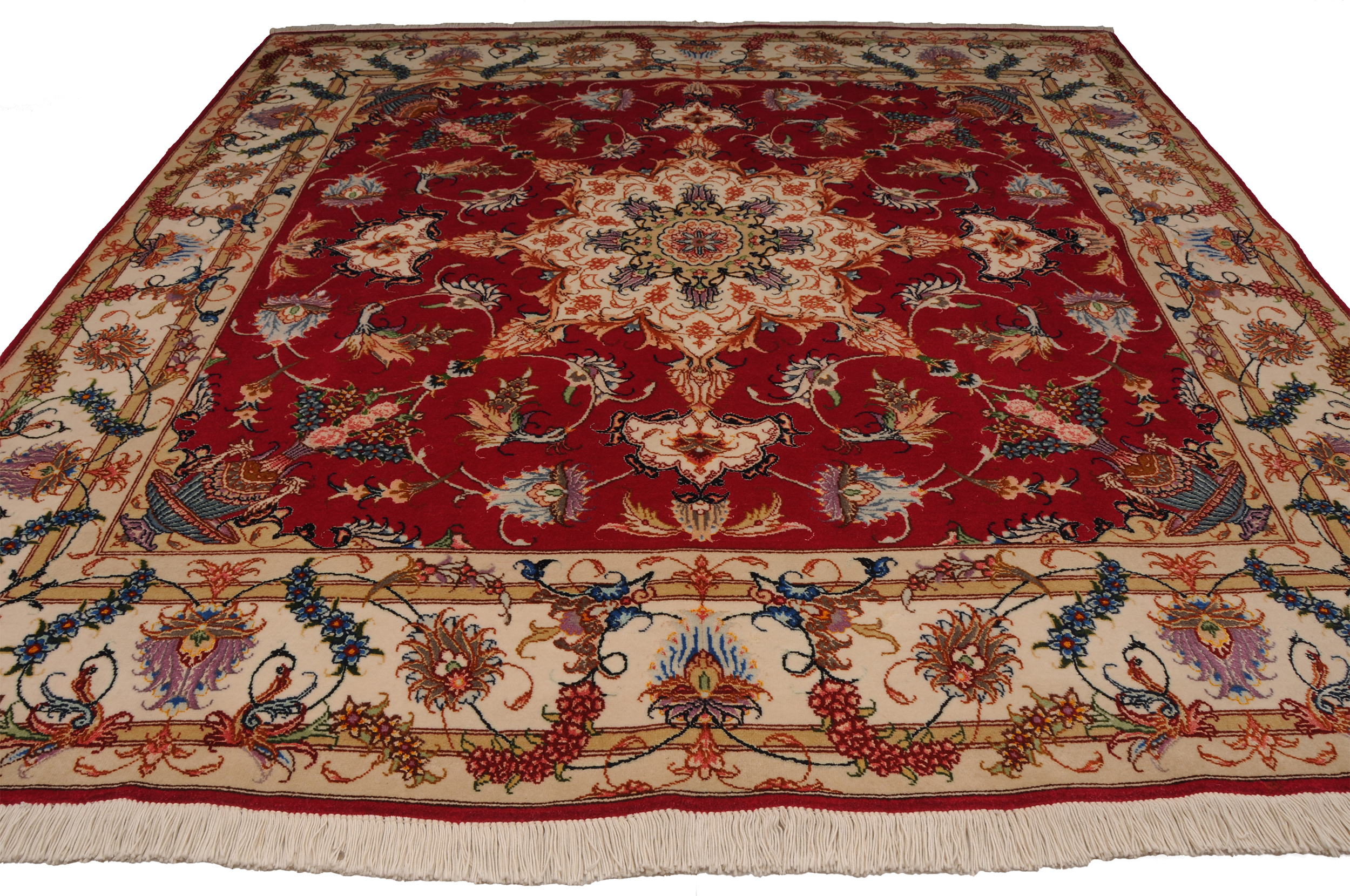 4’11” x 4’9” Tabriz Authentic Persian Rug - Image 8