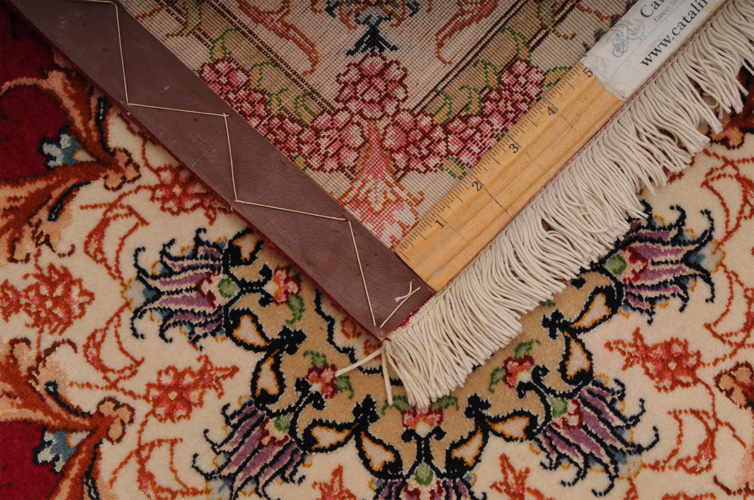 4’11” x 4’9” Tabriz Authentic Persian Rug - Image 3