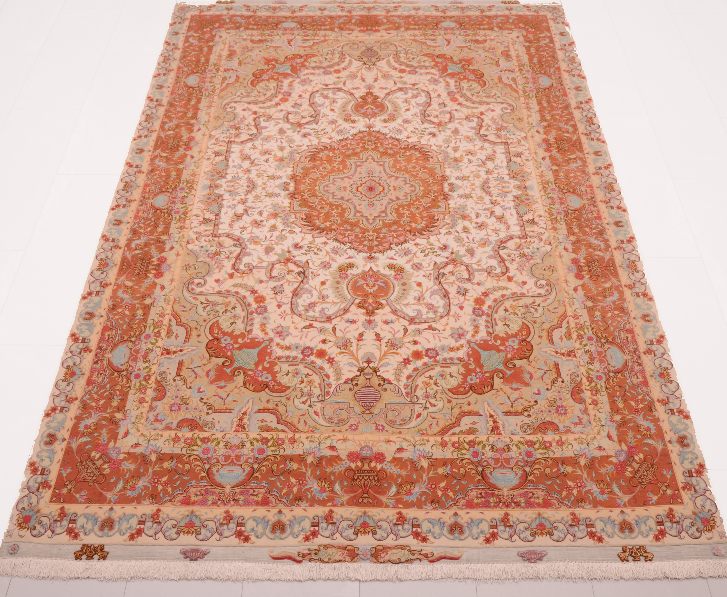6’6″ x 10’6″ Tabriz Authentic Persian Rug - Image 2