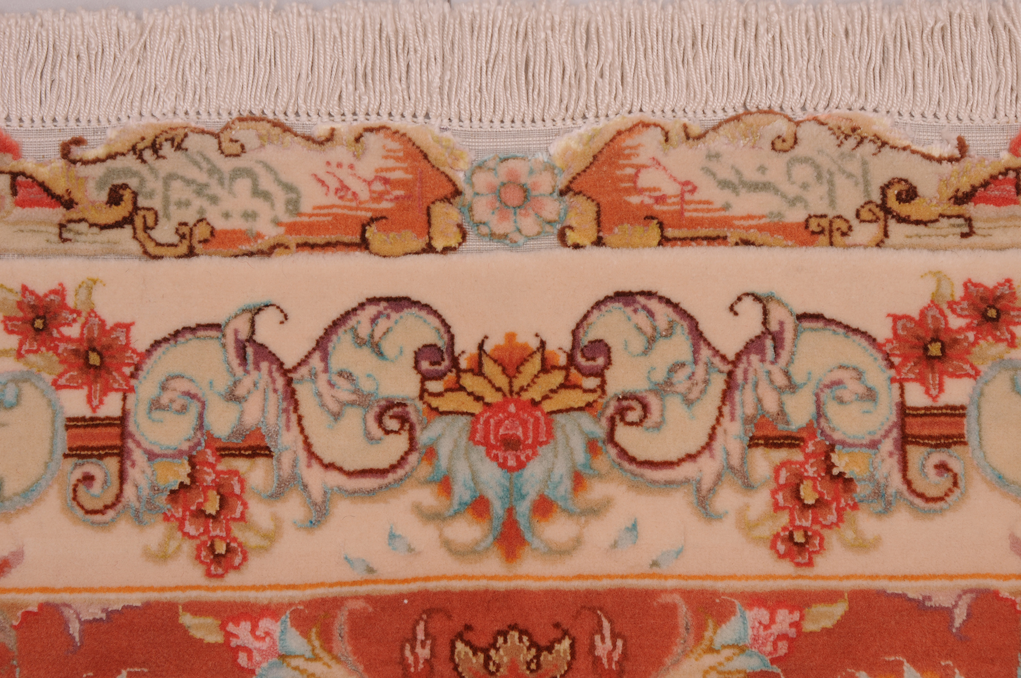 6’6″ x 10’6″ Tabriz Authentic Persian Rug - Image 5