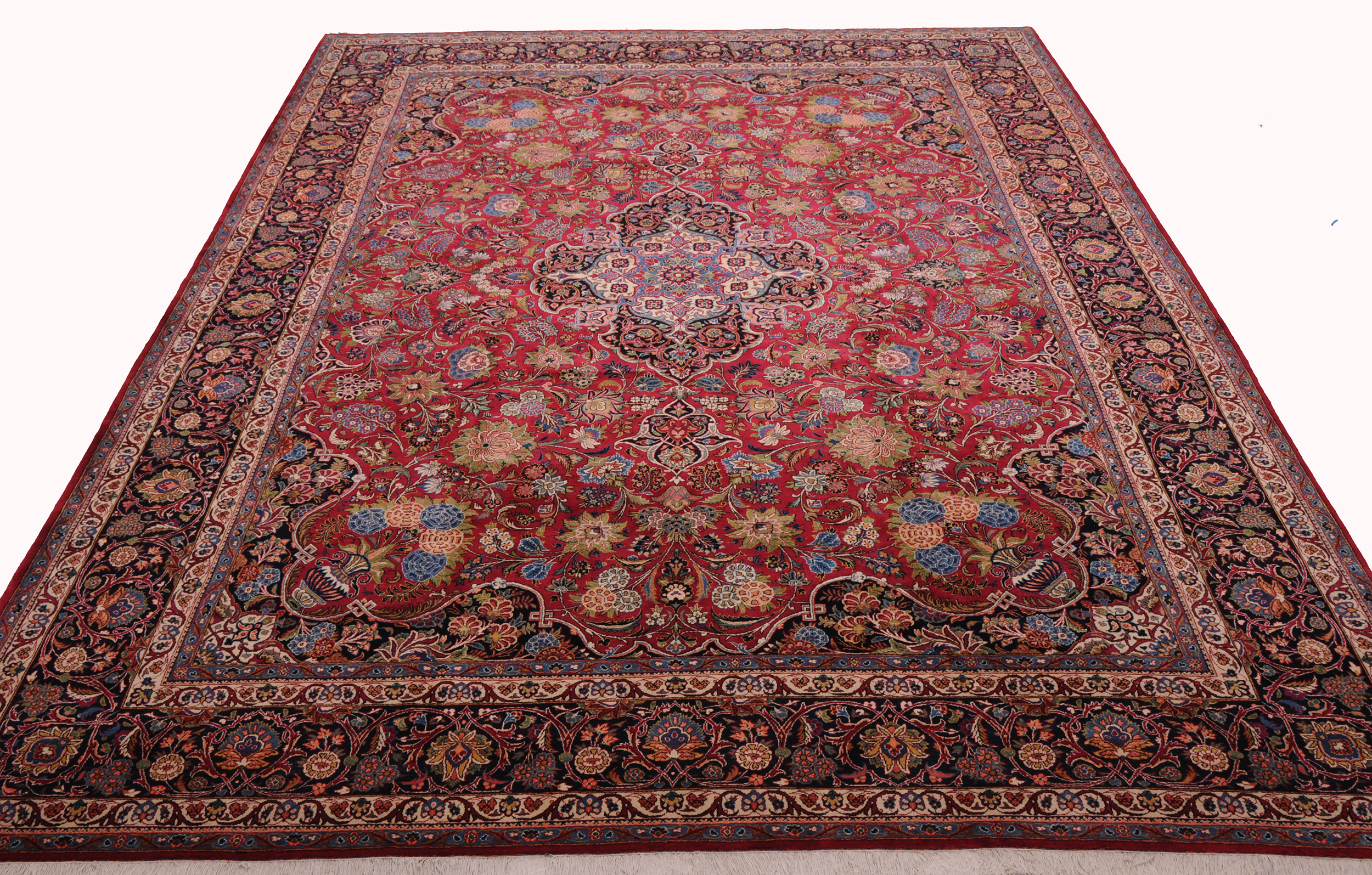 10’8″ x 14’3″ Kashan Antique Persian Rug - Image 10