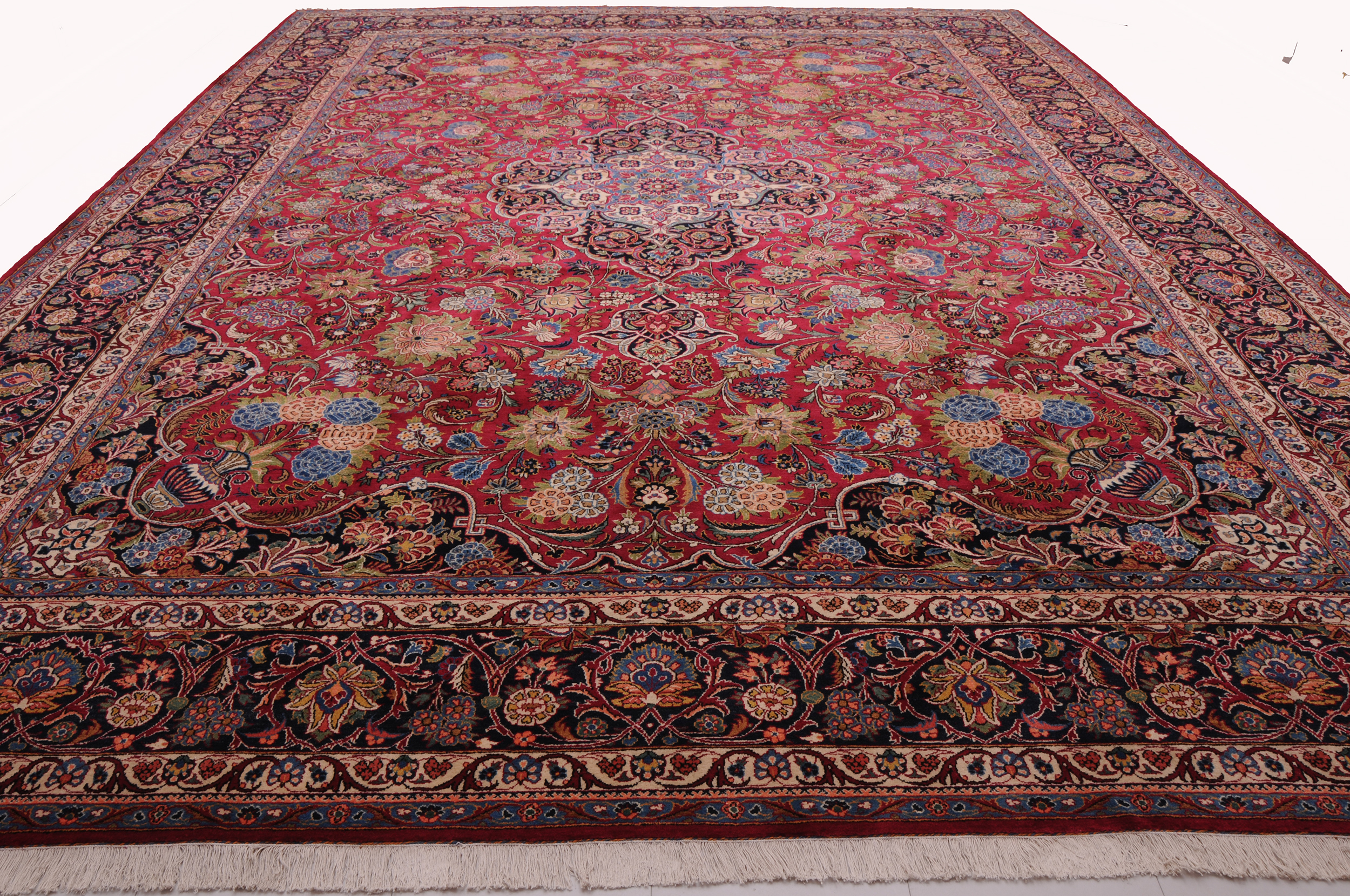 10’8″ x 14’3″ Kashan Antique Persian Rug - Image 9
