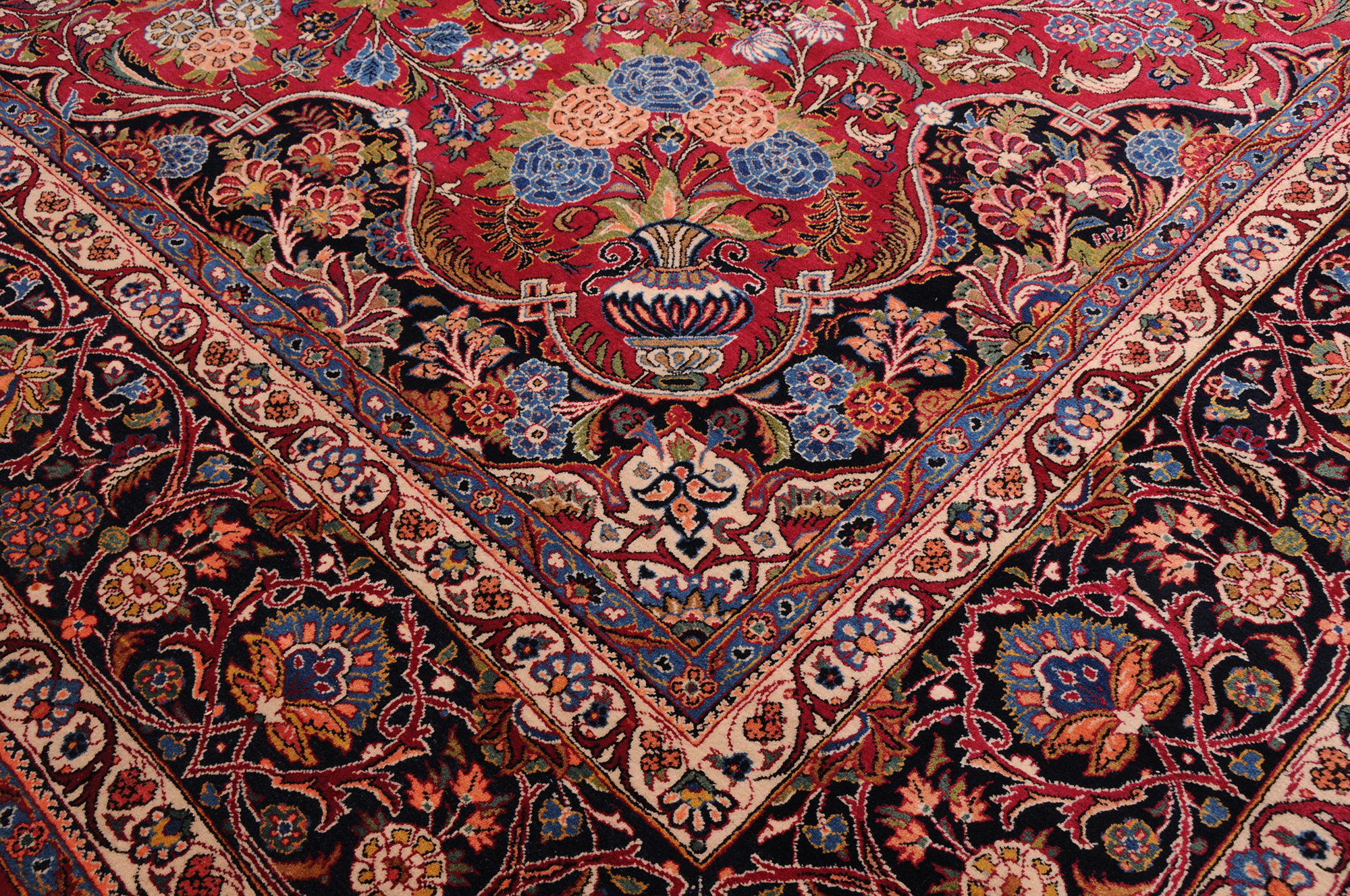 10’8″ x 14’3″ Kashan Antique Persian Rug - Image 7