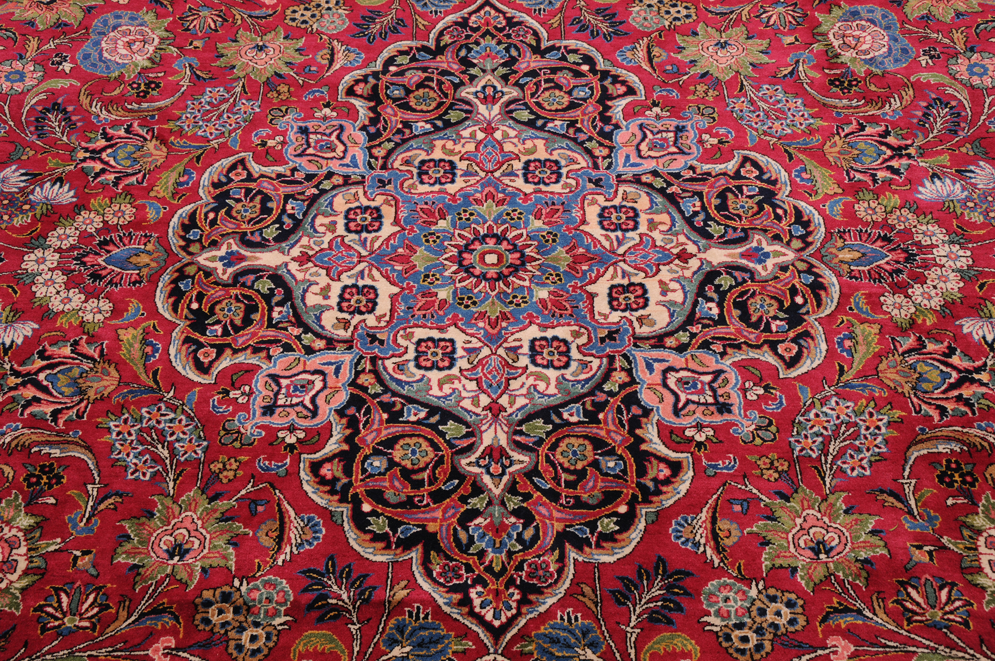 10’8″ x 14’3″ Kashan Antique Persian Rug - Image 2